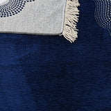 Royal Blue Lux Prayer Mat, Prayer Mat with Tasbeeh, Prayer Rug, Muslim Janamaz, Sajjada, Turkish Rug, Islamic Gift