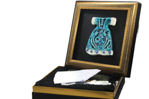 Personalized Black Ottoman Tile Gift Box | Kaaba Prayer Mat | Islamic Gift For Men | Graduation Gift | Pearl Tasbih | Kufi | Yaseen Gift Set