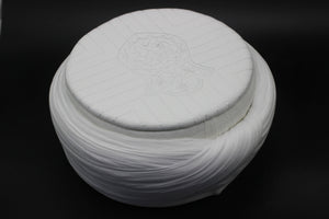 Handmade White Nalain Pak Imama | Muslim Mens Hat | Kufi Cap | Muslim Prayer Cap | Turban | Islamic Hat for Daily Prayers