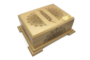 Personalised Quran Gift Set | Leather Quran in Wooden Box | Fathers Day Gift | Personalized Favor | Quran Book | Arabic Quran | Eid Gift