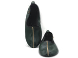 Genuine Leather Green Babouche Slippers Handmade from Soft Leather, Traditional babouche slippers, MENS traditional shoes, Home Shoes