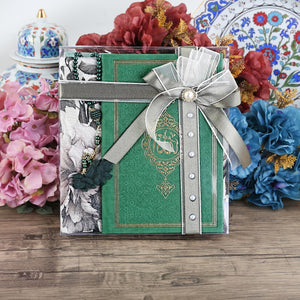Islamic Gift Set | Luxury Prayer Rug, Tasbih, Yaseen Set | Hajj Favors | Personalized Gift | Customize Islamic Gift | Muslim Gift Set | GRN