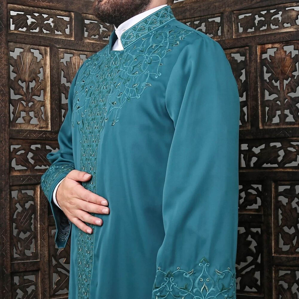 Hamad Mens Prayer Jubbah, Prayer Robe, Traditional Anatolian Thobe, Elegant Mens Wear Kurta, Muslim Mens Clothing, Thawb, Sewing on Jubbah