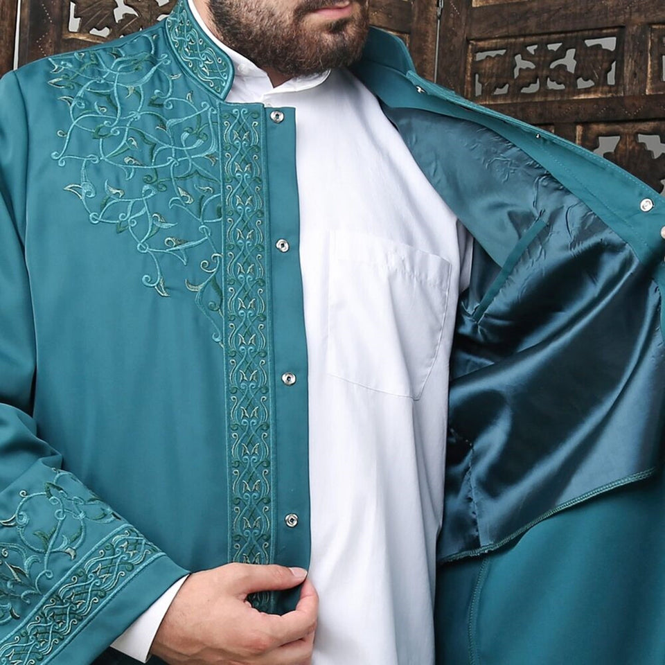 Hamad Mens Prayer Jubbah, Prayer Robe, Traditional Anatolian Thobe, Elegant Mens Wear Kurta, Muslim Mens Clothing, Thawb, Sewing on Jubbah