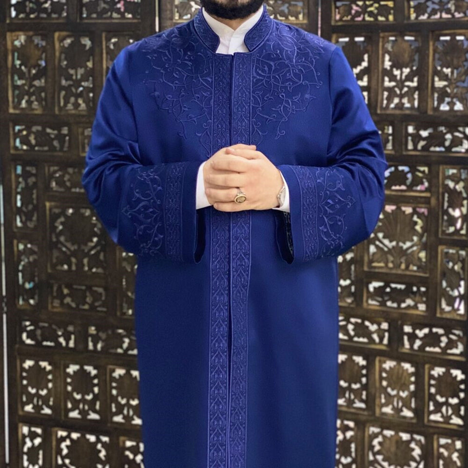 Ecyad Mens Prayer Jubbah, Prayer Robe, Traditional Anatolian Thobe, Elegant Mens Wear Kurta, Muslim Mens Clothing, Thawb, Sewing on Jubbah