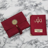 Personalized Red Islamic Gift Box | Yaseen Book | Sajadah | Personalized Gift | 99 Beads Tasbih | Gift For Him | Gift For Her