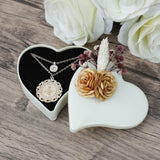 Personalized Gold Islamic Gift Box | Personalized Gift | Cream Shawl | Dainty Tughra Necklace  | Gift For Mom | Gift For Her