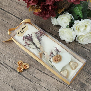 Personalized Gold Islamic Gift Box | Personalized Gift | Cream Shawl | Dainty Tughra Necklace  | Gift For Mom | Gift For Her
