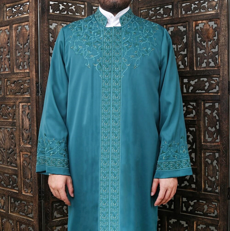 Hamad Mens Prayer Jubbah, Prayer Robe, Traditional Anatolian Thobe, Elegant Mens Wear Kurta, Muslim Mens Clothing, Thawb, Sewing on Jubbah