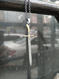 Handmade 925 Sterling Silver Sword of  Prophet Muhammad phub with silver Chain, Prophets Sword Pendant