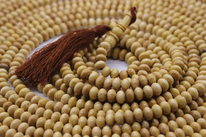 10x7 mm Light Brown Boxwood Tree Tasbih, Prayer Beads with 1000 Beads Misbaha, Rosary Tasbeeh, Wooden Muslim Prayer Beads