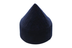 Сату 61 см Royal Blue Naqshibandi Kufi Muslim Takke Peci Kofia Hat Topi, Дервиш киімі, Хаккани сопы қалпағы