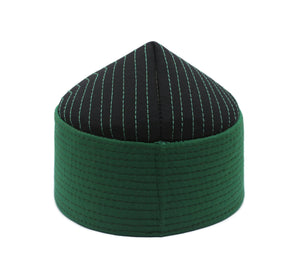 58 cm SALDI Cappello Haqqani Kufi verde e nero
