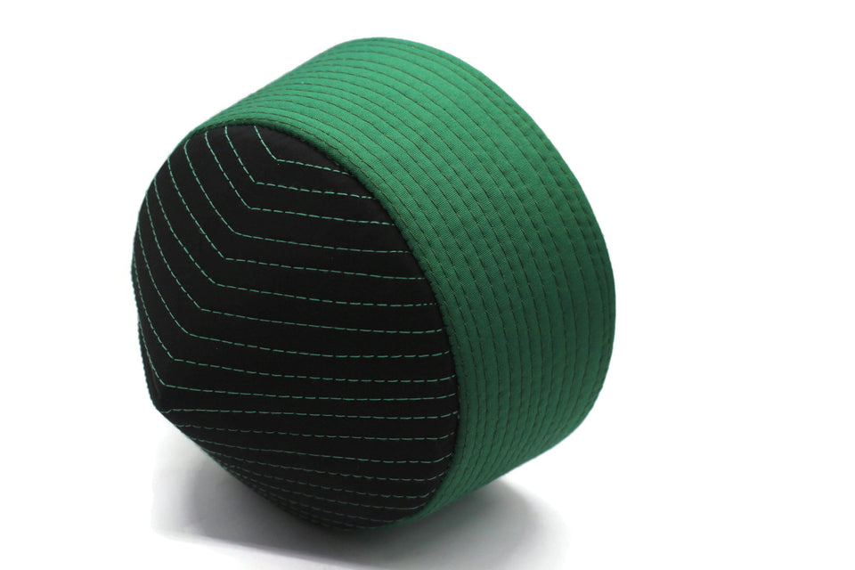 58 cm SALE Green and Black Haqqani Kufi Hat