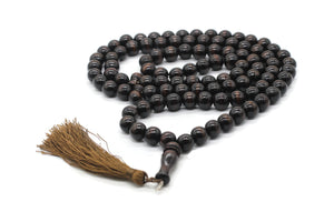 11 mm Genuine Hornbeam Wood Tasbih, 99 Beads Large Size Tasbeeh, Misbaha Tasbih Tesbih Tijani tasbih subha prayer beads