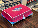 Lux Velvet Quran Box | Red Quran Gift Set | Islamic Wedding Gift | Islamic Home Gift | Islamic Graduation Gift | Muslim Gifts