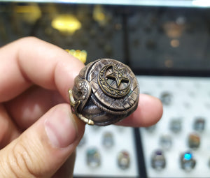 Handmade Mehmed the Conqueror Ring, Unique Sultans Ring,  Father of Conquest Ring, Turkish Coat of Arms Ring, Malcolm X Ring