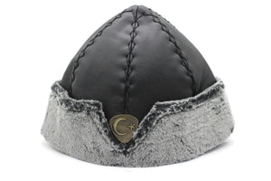 Turkish Dirilis Ertugrul Ottoman Kayi Bork Hat, Ertugrul Dirilis Fur Leather Winter Cap, Dirilis Cosplay Hat