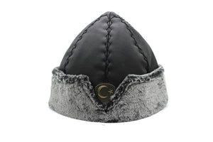 Turkish Dirilis Ertugrul Ottoman Kayi Bork Hat, Ertugrul Dirilis Fur Leather Winter Cap, Dirilis Cosplay Hat