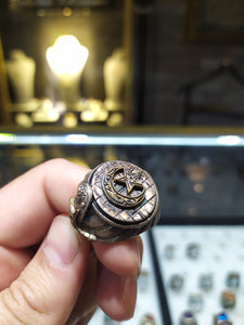 Handmade Mehmed the Conqueror Ring, Unique Sultans Ring,  Father of Conquest Ring, Turkish Coat of Arms Ring, Malcolm X Ring