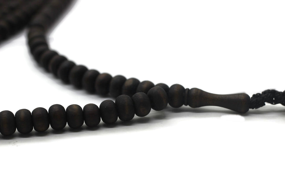 Matte Black Genuine Olive Wood Beads with a tassel, 5000 Beads Misbaha Tasbih Zikr Tasbeeh Tesbih 7.5 mm Dhikr Prayer Beads