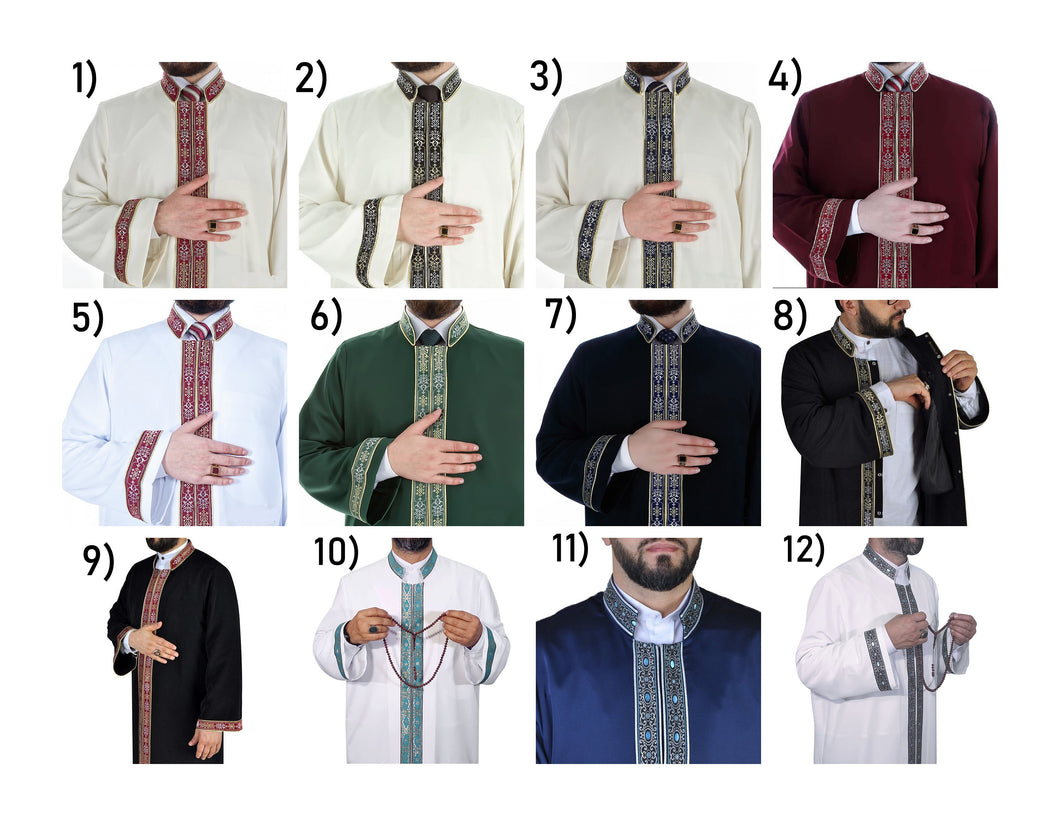 Choose Your thobe Prayer Robe For Muslim Men, Loose Solid Robes Caftan, Islamic Prayer Jubba Jubbah, Mens Islamic Clothing, Masjid Clothing