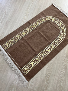 Dar es Salaam Lux molitvena prostirka, tkanina od šenila Sajjada, lagani musallah, molitveni tepih, poklon Janamaz Hajj Umrah, muslimanski poklon set
