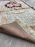 Pink Roses Lux Prayer Mat, Velvet Fabric Sajjada, Traditional Musallah, Prayer Rug, Janamaz Hajj Umrah Gift, Muslim Gift Set