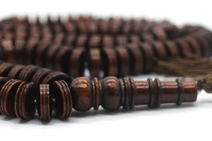 XLarge Size Boxwood Tasbih, Authentic Turkish Beads, Tasbeeh Counter, Zikr Beads, Dhikr Prayer Beads, Rosary Muslim, Misbaha, Subha Sibha