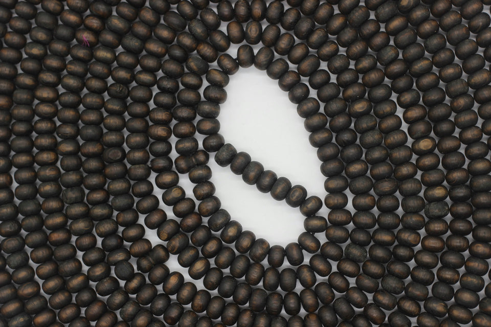 Matte Black Genuine Olive Wood Beads with a tassel, 500 Beads Misbaha Tasbih Zikr Tasbeeh Tesbih 7.5 mm Dhikr Prayer Beads