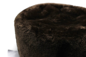 XLARGE Ghazi Muhammad Hat, Brown Faux Fur Astrakhan Cap, Caucasian Kubanka, Karakul Hat Winter Cap, Cossack Winter Hat Papaha, Chechen hat