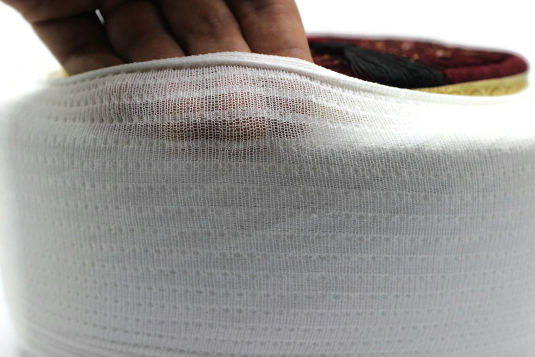 White stripe sarik protective - Styling turban -styling sarik - styling imamah - protective imamah - protective sarik - Sarık koruyucu