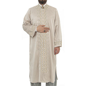 Lux Selim the Resolute Jubbah S, M, L, XL Muslim Mens Prayer Dress, Islamic Mens Clothing Kaftan, Lux Embroidered Thobe, Jubba Thawb Bisht