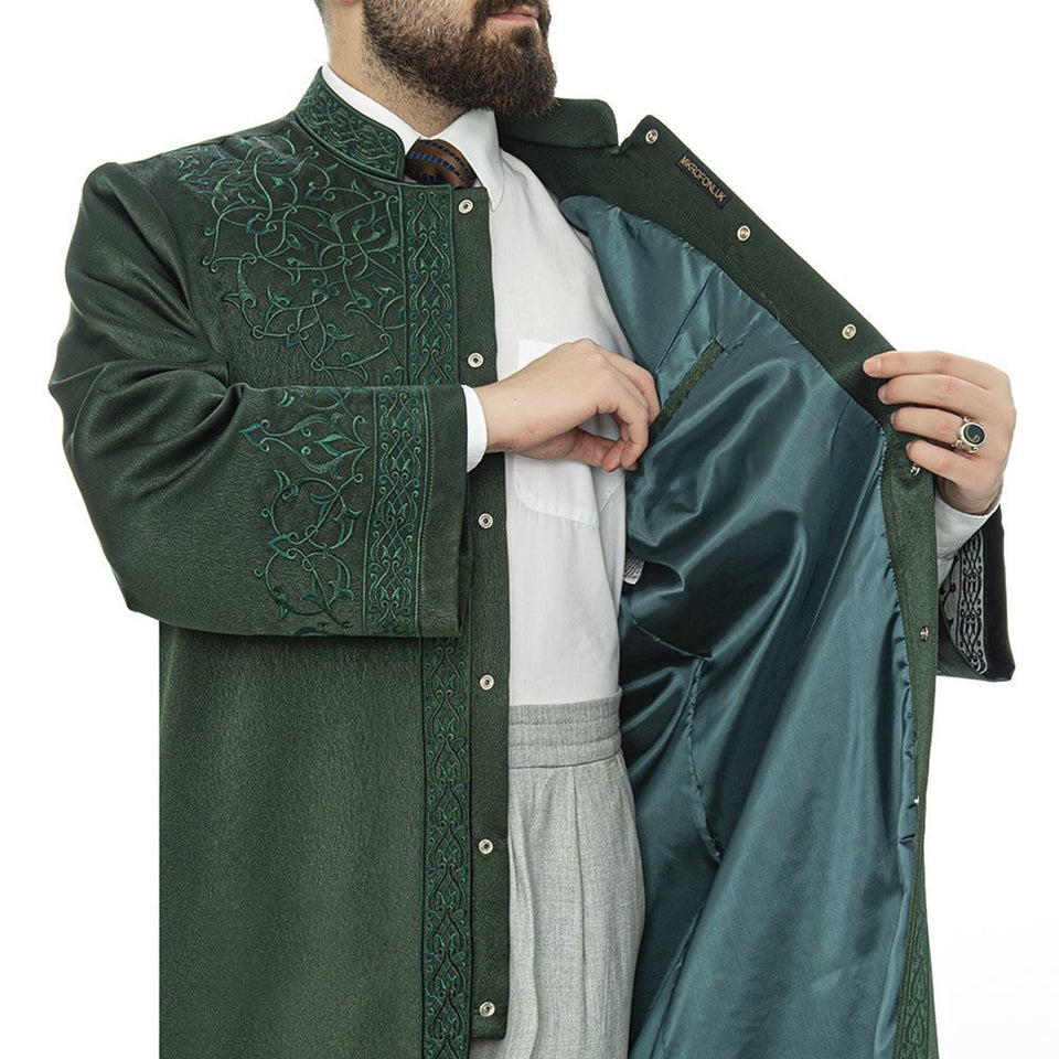 Emerald Green Kapudan Pasha Jubbah S, M, L Muslim Mens Prayer Dress, I Emerald Green Kapudan Pasha Jubbah S, M, L Muslim Mens Prayer Dress, I
