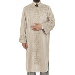 Lux Mulla Jubbah S, M, L, XL Muslim Mens Prayer Dress, Islamic Mens Clothing Kaftan, Lux Embroidered Thobe, Jubba Thawb Bisht