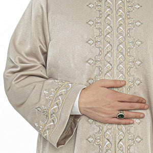 Lux Selim the Resolute Jubbah S, M, L, XL Muslim Mens Prayer Dress, Islamic Mens Clothing Kaftan, Lux Embroidered Thobe, Jubba Thawb Bisht