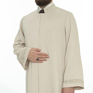 Lux Plain Imams Jubbah S, M, L Muslim Mens Prayer Dress, Islamic Mens Clothing Kaftan, Embroidered Thobe, Jubba Thawb Bisht
