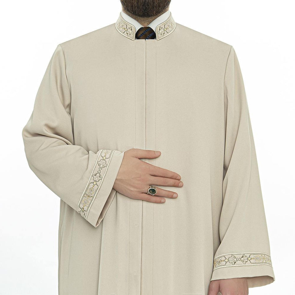 Lux Plain Imams Jubbah S, M, L Muslim Mens Prayer Dress, Islamic Mens Clothing Kaftan, Embroidered Thobe, Jubba Thawb Bisht