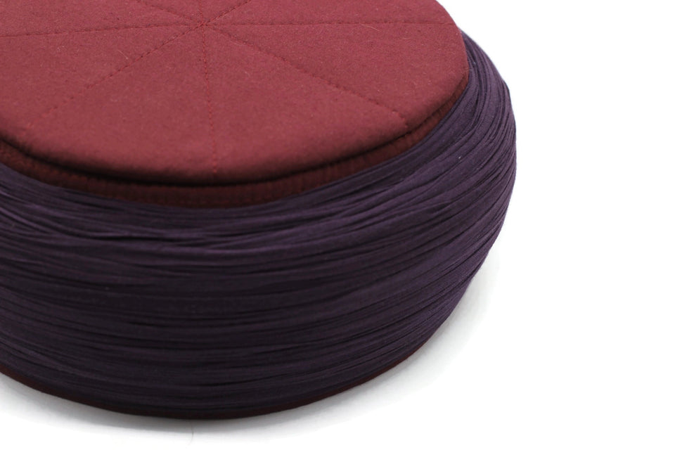 Saladin Bordeaux Purple Imamah, Unique Islamic Art, Salah ad Din Imam Pagri Imama, Muslim Hat, Sunnah Cap, Prayer Hat, Islamic Gift