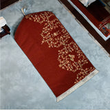Triangle Prayer Mat with Flowers, Tasbih Gift Set, Ramadan Eid Hajj Umrah Wedding Birthday Islamic Anniversary Gifts, Khatam Al Quran Gift