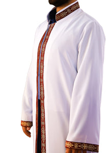 Barbarossa Muslim Long Kurta S M, L, XL Islamic Mens Wear, Bordured Thobe, Galabiyya, Jubbah, Islamic Daffah, Muslim Bisht, Cubbe