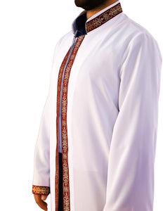 Barbarossa Muslim Long Kurta S M, L, XL Islamic Mens Wear, Bordured Thobe, Galabiyya, Jubbah, Islamic Daffah, Muslim Bisht, Cubbe