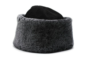 Black Caucasian Russian Kubanka, Faux Fur Astrakhan Cap, Karakul Hat Winter Cap, Cossack Winter Hat Papaha