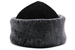 Black Hunters Hat, Short Rounded Caucasian Russian Kubanka, Faux Fur Astrakhan Cap, Karakul Hat Winter Cap, Cossack Winter Hat Papaha
