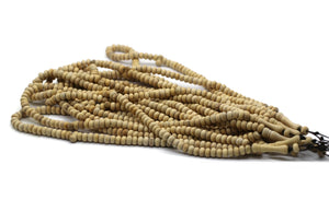 Lot de 10 tasbih en bois d'olivier brut, 99 perles de prière Misbaha Tesbih Tasbeeh, chapelet de perles Dhikr Subha Sibha, Umrah Hajj Gifts TSBK