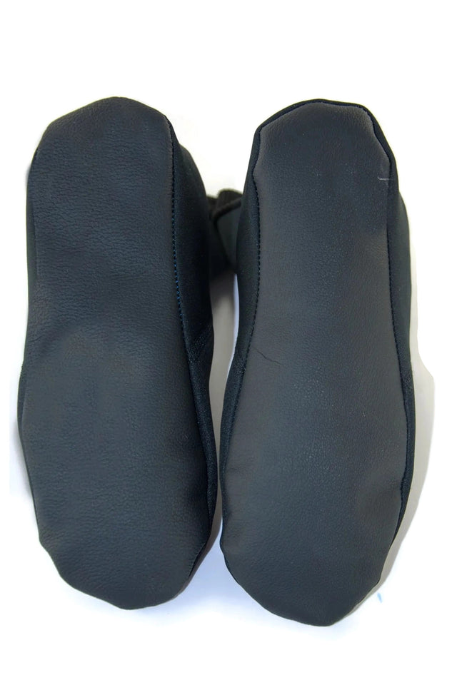 Thermal Khuffain Socks with Leather Soles, House Slippers, Mens Camping Socks, Wudhu Socks, Home Slippers, Sunnah Masah Zipperless Khuff