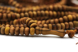 99 Beads Genuine Olive Wood Tasbih, Prayer Beads Misbaha Tesbih Tasbeeh, 4x7 mm Dhikr Beads Rosary Subha Sibha, Umrah Hajj Gifts TSBK