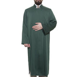 Grandad Collet Dark Green Turkish Jubba S, M, L, XL Thobe, Galabiyya, Jubbah, Disdasha, Cubbe, Long Kurta, Muslim Clothing