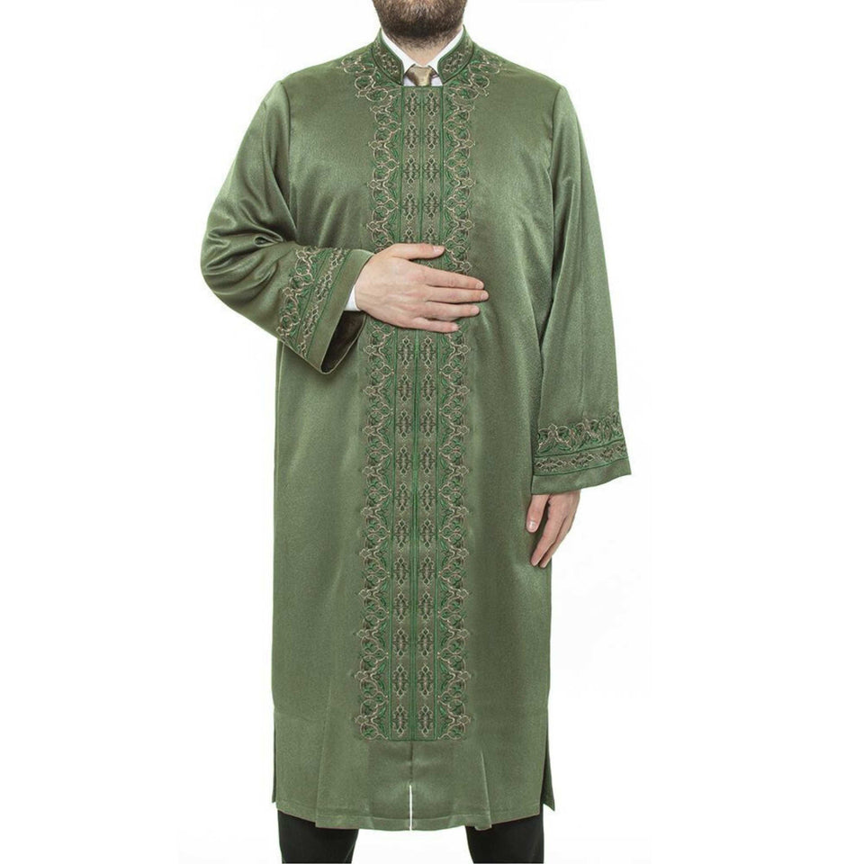 Hagia Sophia Mosque Imams Jubbah S, M, L, XL Muslim Mens Prayer Daffah, Islamic Mens Long Kurta, Lux Embroidered Thobe, Jubba Thawb Bisht