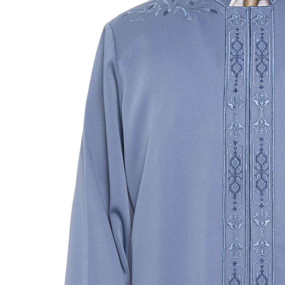 Uqba Imams Jubbah S, M, L, XL Muslim Mens Prayer Daffah, Islamic Mens Long Kurta, Lux Embroidered Thobe, Jubba Thawb Bisht